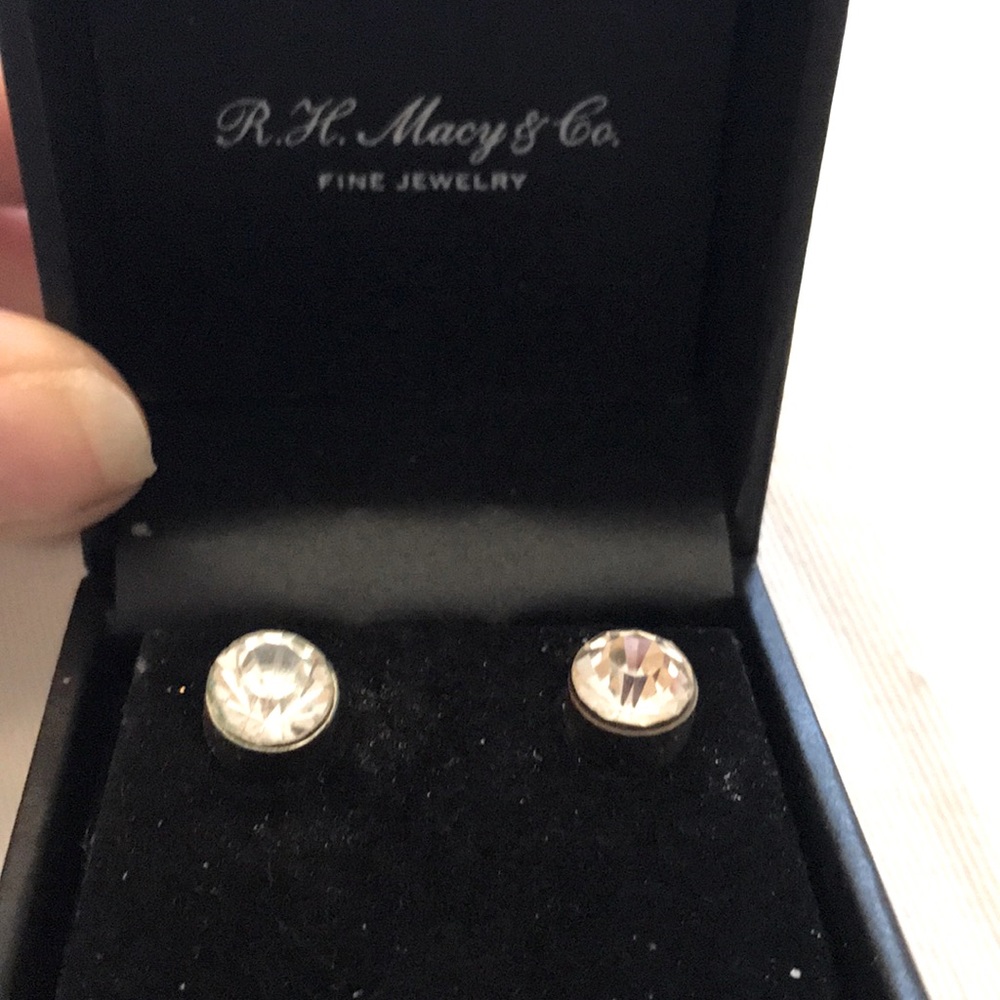 Macy’s diamond stud earrings